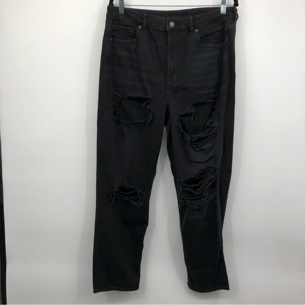 American Eagle Mom Jeans Black Size 14R